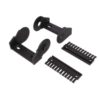 Set of 2400/2500/2450/2480 series chain connection elements, pivoting with a comb
